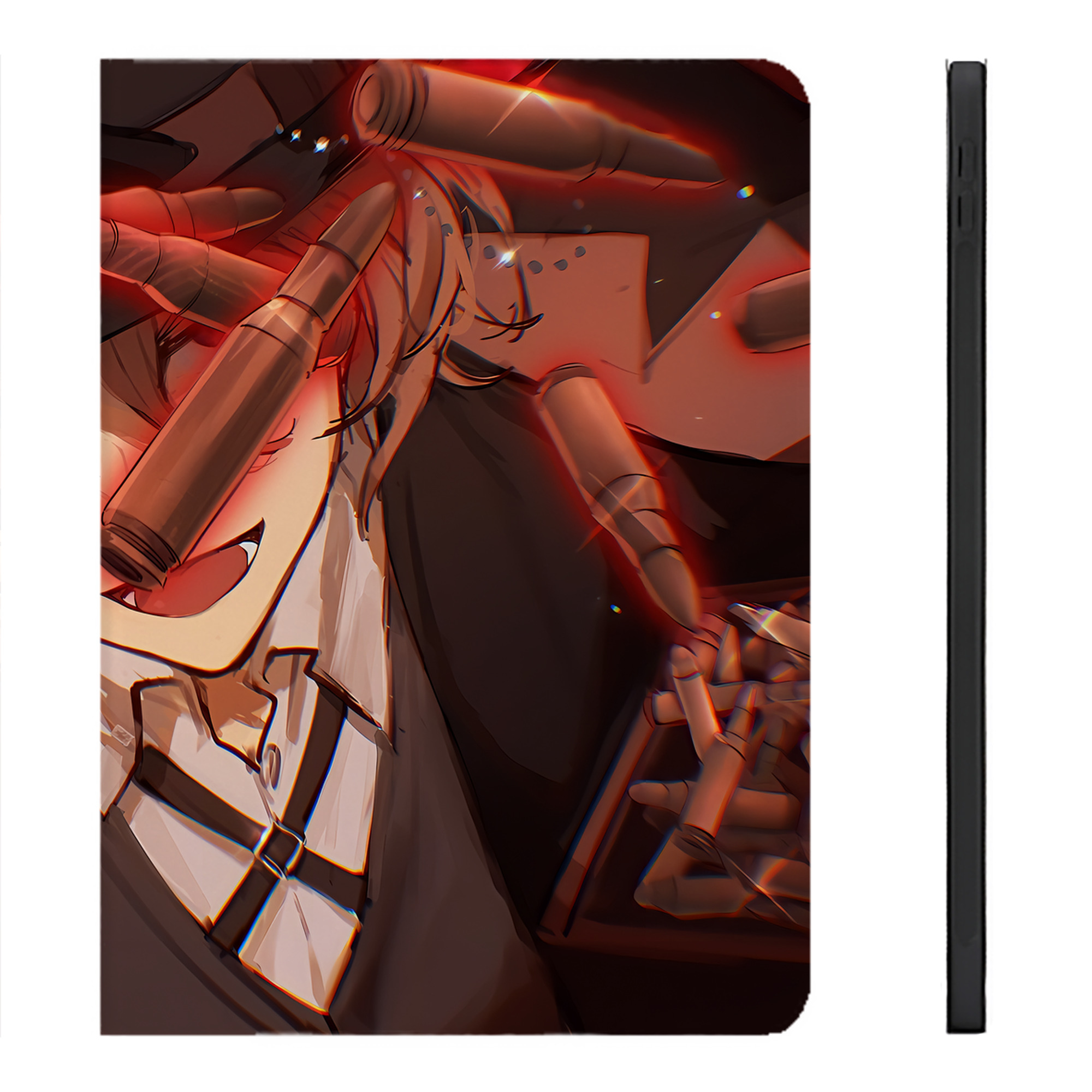 （画像用） 文豪ストレイドッグス Bungo Stray Dogs IPadケース ペンホルダー付き ブックスタイルデザイン